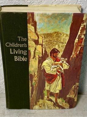 Vintage The Children’s Living Bible Paraphrased Illustrated 1973 Hardcover Kids